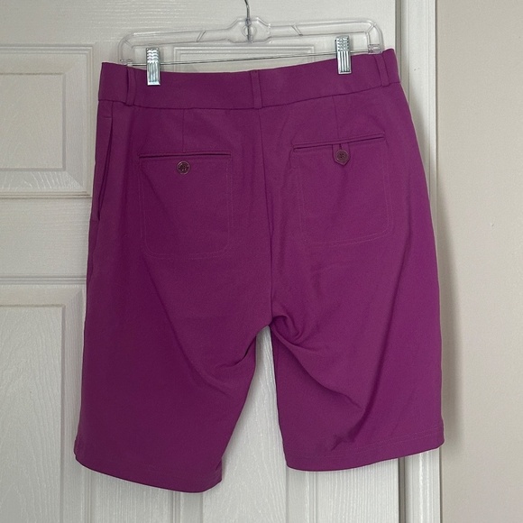 Women's Peter Millar Element Wicking Golf Shorts Active Purple Size 8 Excellent - Picture 2 of 5